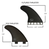 Fiberglass Honeycomb Surf Fins