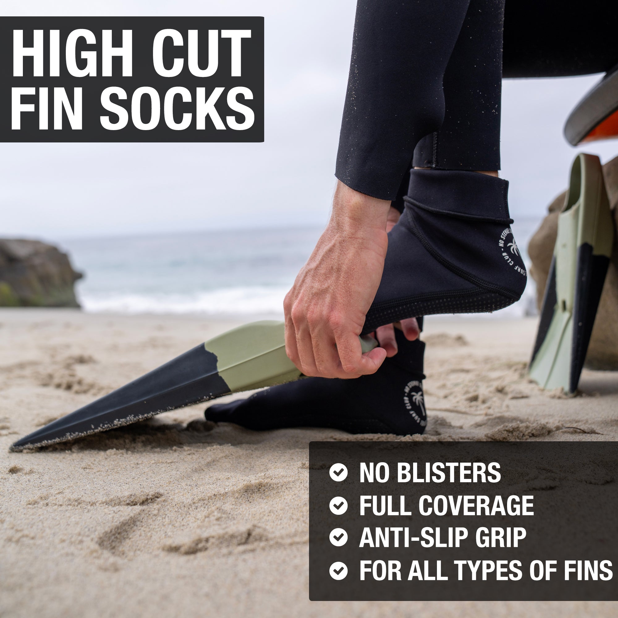 High Cut Fin Socks