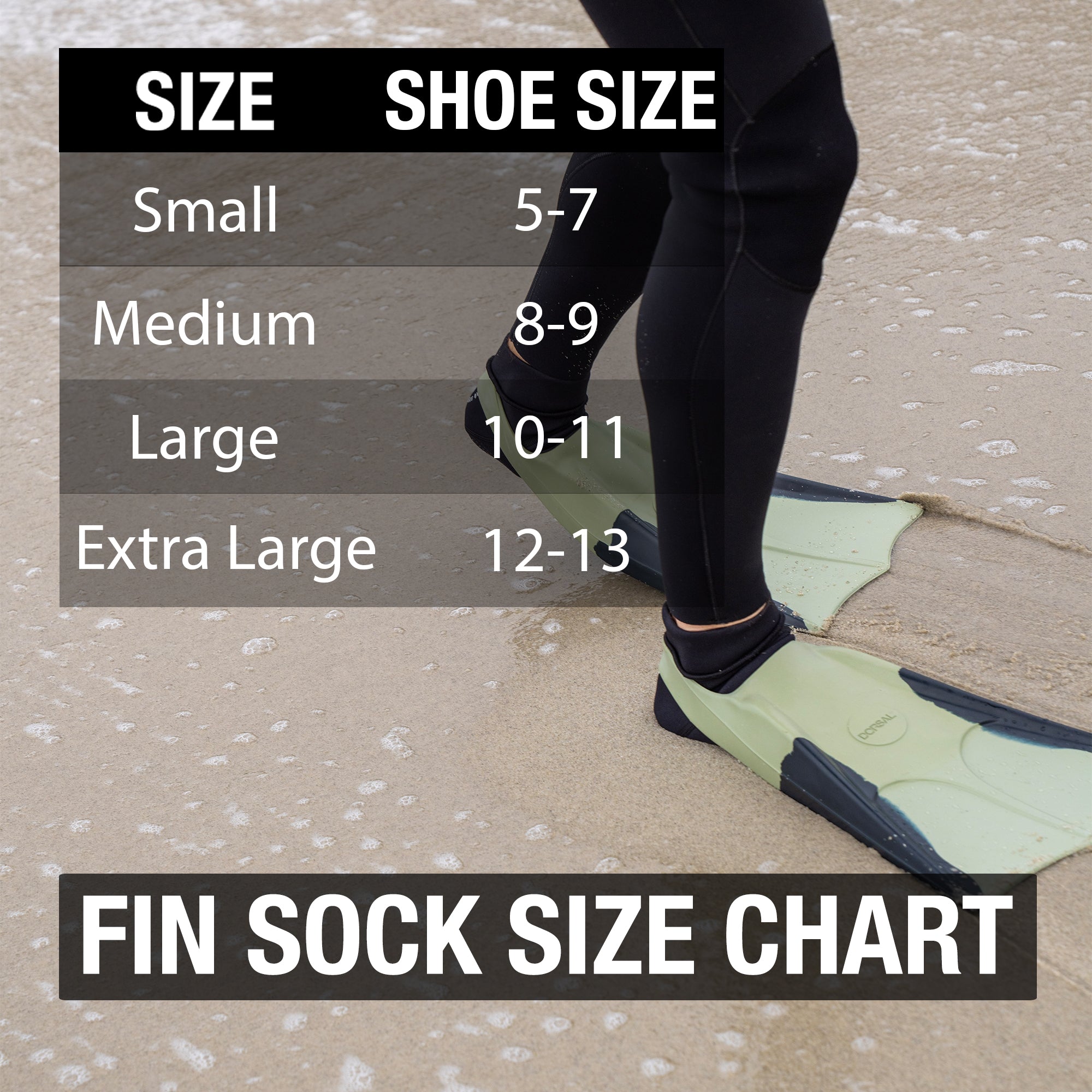 High Cut Fin Socks