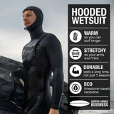 Men's Hooded 5/4mm Surfing Wetsuit
