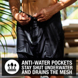 Surfing Boardshorts with Side Pockets and Back Zipper Pocket