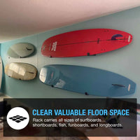 Surfboard Wall Mount - Metal