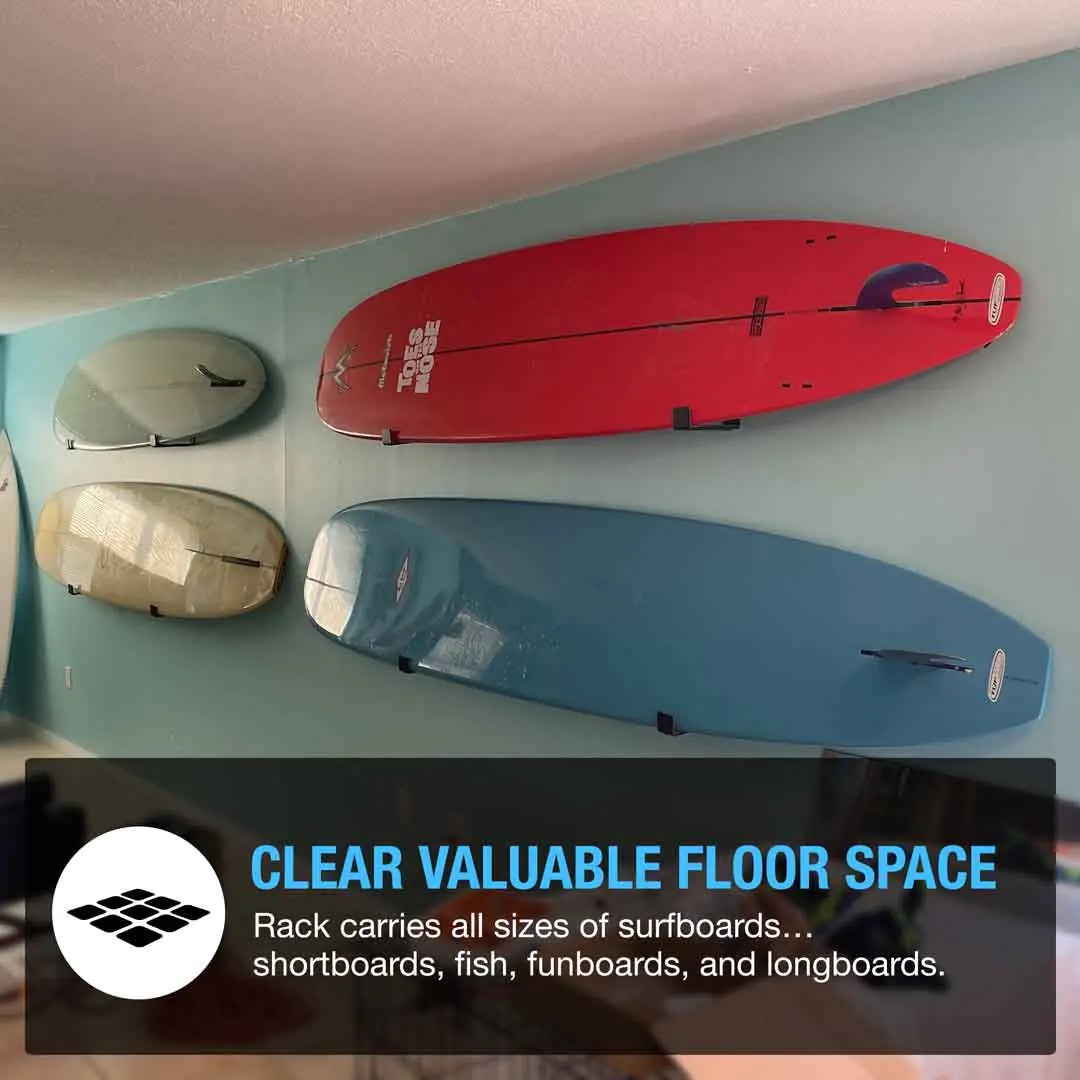 Surfboard Wall Mount - Metal