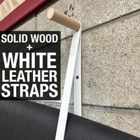 Surfboard Wall Mount - Peg & Leather Strap