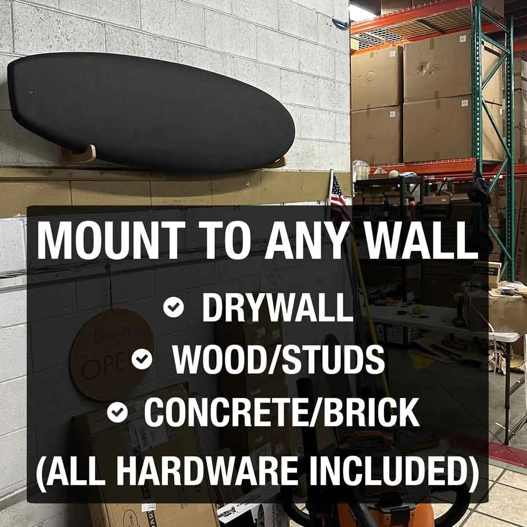 Surfboard Wall Mount - Wood & Cork