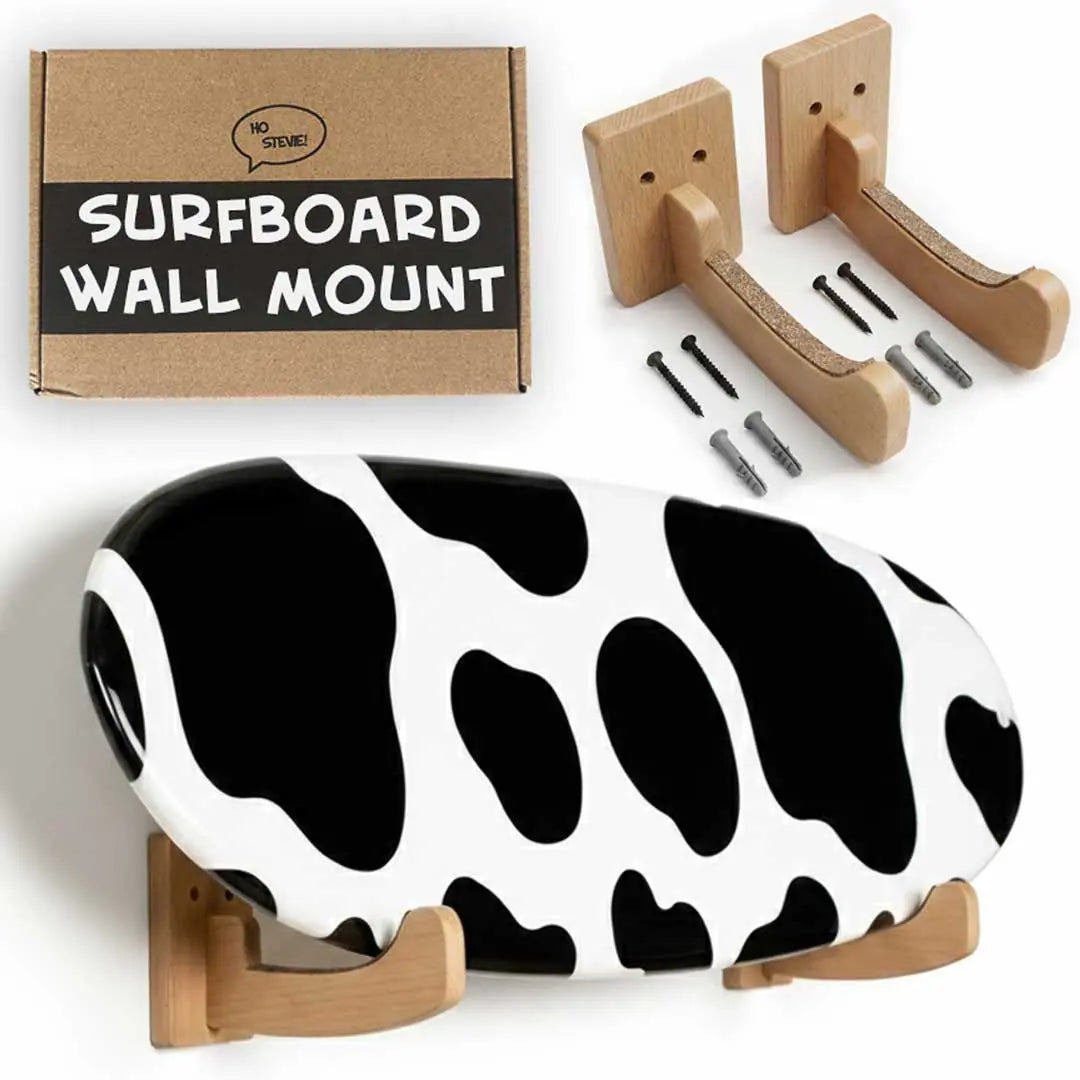 Surfboard Wall Mount - Wood & Cork