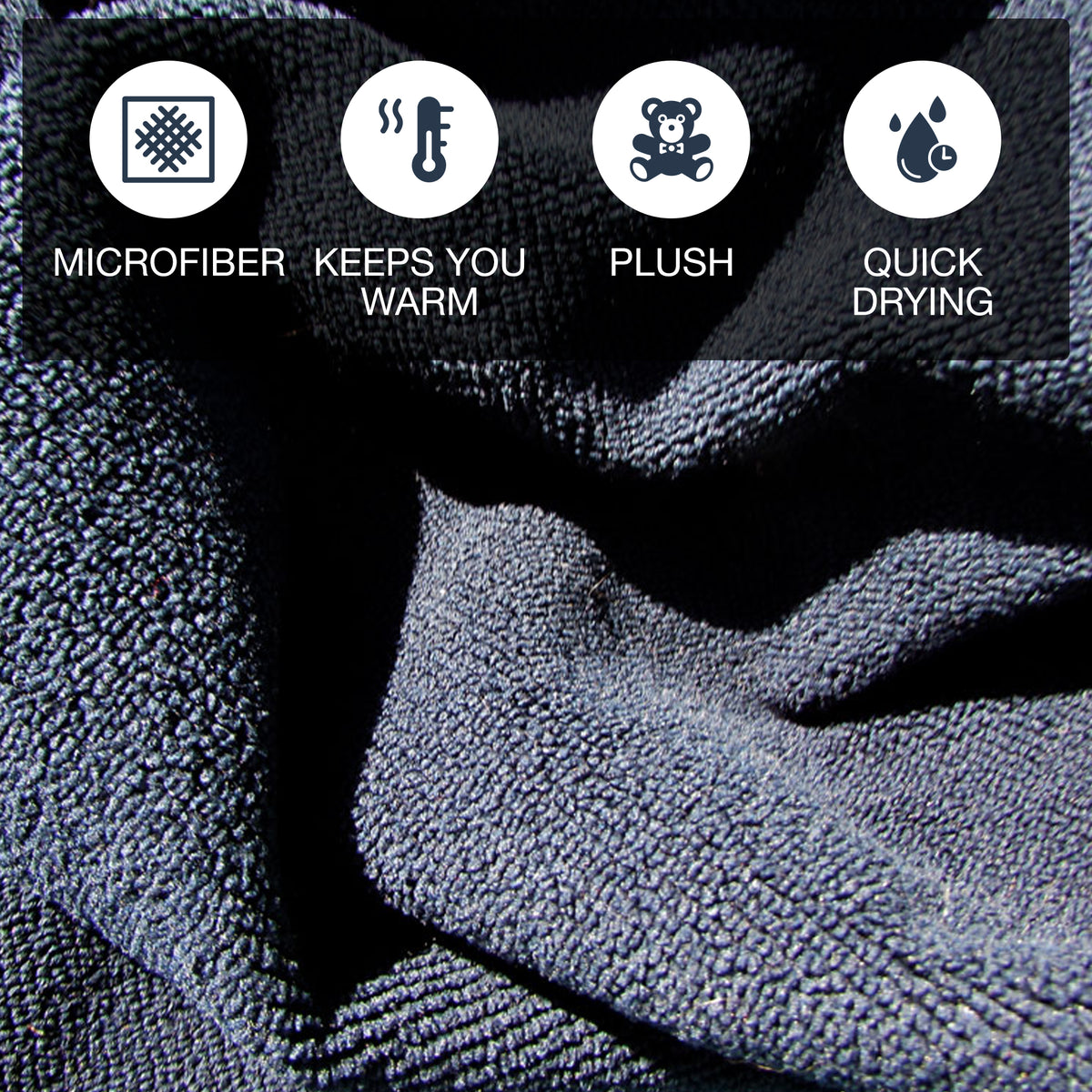 Quick Dry Microfiber Towel Poncho