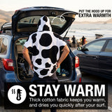 Stay Warm With Hooded Poncho